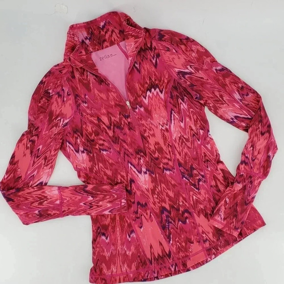 Zella 1/4 Zip Pullover Running Top Hot Pink Size XS - Picture 5 of 12